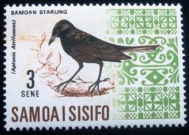 Selo postal de Samoa de 1967 Samoan Starling