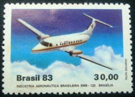 Selo postal de 1983 EMB 120 Brasília - C 1347 N