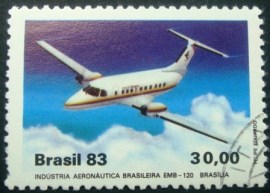 Selo postal de 1983 EMB 120 Brasília - C 1347 U