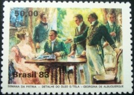 Selo postal do Brasil de 1983 Georgina de Albuquerque