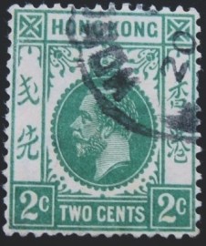 Selo postal de Hong Kong de 1921 Issues of 1921-1937 2c