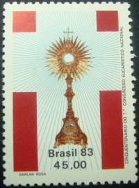 Selo postal de 1983 Congresso Eucarístico - C 1354 N