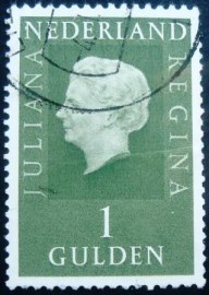 Selo postal da Holanda de 1969 Queen Juliana 1