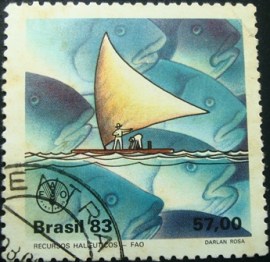 Selo postal Comemorativo do Brasil de 1983 - C 1356 U