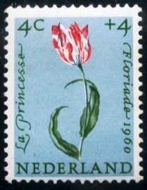 Selo postal ds Holanda de 1960 Tulip
