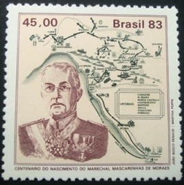 Selo postal de 1983 Marechal Mascarenhas de Moraes - C 1362 N