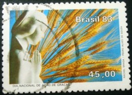 Selo postal de 1983 Ação de Graças - C 1368 U