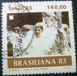 Selo postal do Brasil de 1983 Pierrot - C 1307 U