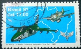 Selo postal COMEMORATIVO do Brasil de 1991 - C 1721 U