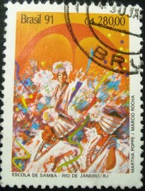Selo postal COMEMORATIVO do Brasil de 1991 - C 1724 U