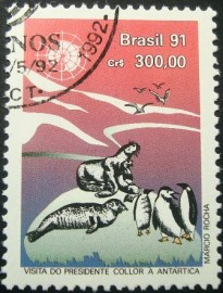 Selo postal COMEMORATIVO do Brasil de 1991 - C 1725 MCC