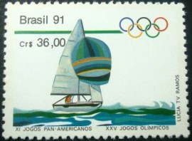Selo postal COMEMORATIVO do Brasil de 1991 - C 1727 M