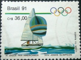Selo postal COMEMORATIVO do Brasil de 1991 - C 1727 U