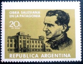 Selo postal da Argentina de 1970 St. Don Bosco