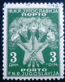Selo postal da Iuguslávia de 1946 Postage due stamps 3