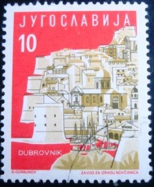 Selo postal da Iuguslávia de 1959 Dubrovnik