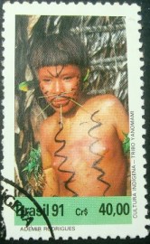 Selo postal COMEMORATIVO do Brasil de 1991 - C 1734 U