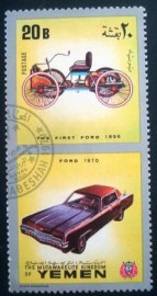 Se-tenant postal do Reino do Iêmen de 1970 Ford