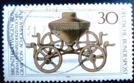 Selo postal da Alemanha de 1976 Bronze Ritual Chariot