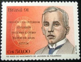 Selo postal de 1991 Jackson de Figueiredo