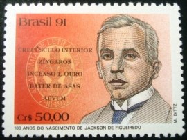 Selo postal de 1991 Jackson de Figueiredo - C 1747 N