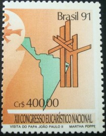 Selo postal COMEMORATIVO do Brasil de 1991 - C 1750 M