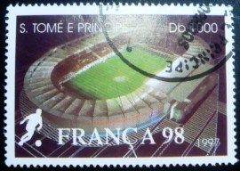 Selo postal de S. Tomé e Príncipe de 1997 Stadium Municipal