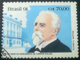 Selo postal COMEMORATIVO do Brasil de 1991 - C 1764 NCC