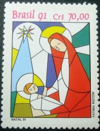 Selo postal COMEMORATIVO do Brasil de 1991 - C 1765 M