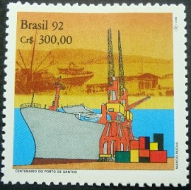 Selo postal Comemorativo do Brasil de 1992 - C 1775 M