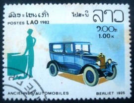 Selo postal do Laos de 1982 Berliet 1925
