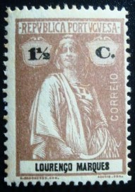 Selo postal de Lourenço Marques de 1914 Ceres 1½c