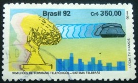 Selo postal COMEMORATIVO do Brasil de 1992 - C 1790 U