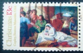 Selo postal Estados Unidos 1976 Nativity