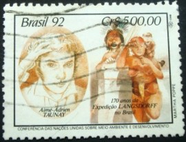Selo postal COMEMORATIVO do Brasil de 1992 - C 1795 U