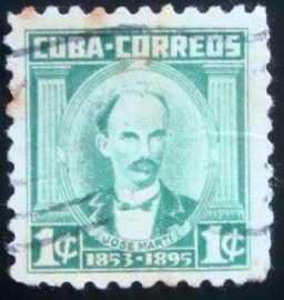 Selo postal de Cuba de 1954 José Marti