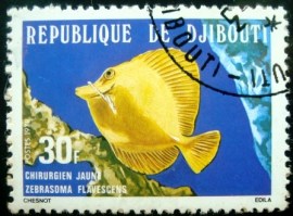 Selo postal de Djiubouti de 1978 Yellow Tang