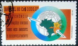 Selo postal COMEMORATIVO do Brasil de 1992 - C 1800 NCC