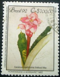 Selo postal do Brasil de 1992 Canistrum Cyathiforme