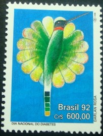 Selo postal COMEMORATIVO do Brasil de 1992 - C 1809 M