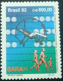 Selo postal COMEMORATIVO do Brasil de 1992 - C 1819 M