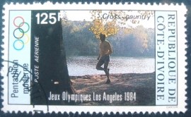 Selo postal da Costa do Marfim de 1984 Running