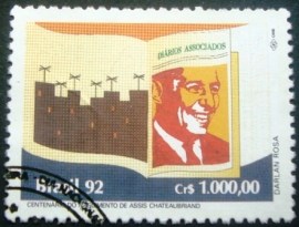 Selo postal COMEMORATIVO do Brasil de 1992 - C 1822 NCC