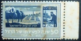 Selo de 1954 Keren Kayemeth LeIsrael / JNF-KKL