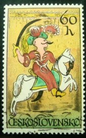 Selo postal da Tchecoslováquia de 1972 Janissary