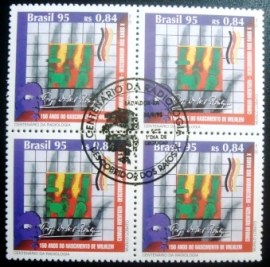 Quadra de selos postais do Brasil de 1995 Roetgen