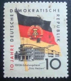 Selo postal da Rep. Dem. Alemã de 1959 FDGB home