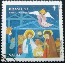 Selo postal do Brasil de 1993 Jesus Maria e josé - C 1878 NCC