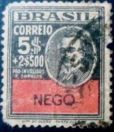 Selo postal comemortivo Brasil 1931 C-39 U