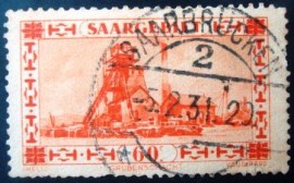 Selo postal da Alemanha Sarre de 1930 Pit in Saarlouis